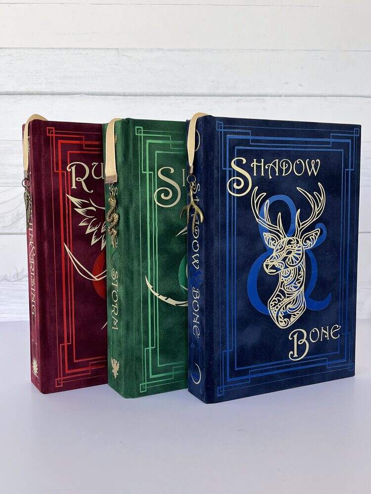 A matching set of rebound books