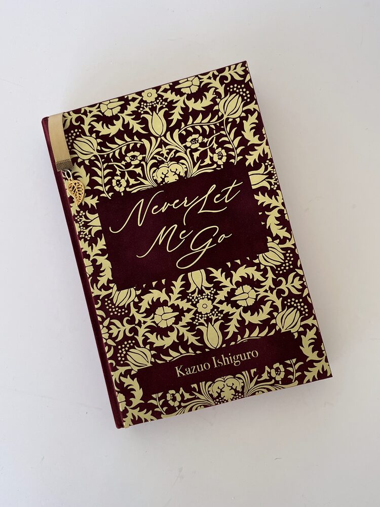 Never Let Me Go by Kazuo Ishiguro, rebound by hand